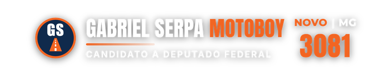 Gabriel Serpa Motoboy — Candidato a Deputado Federal · NOVO · MG · 3081